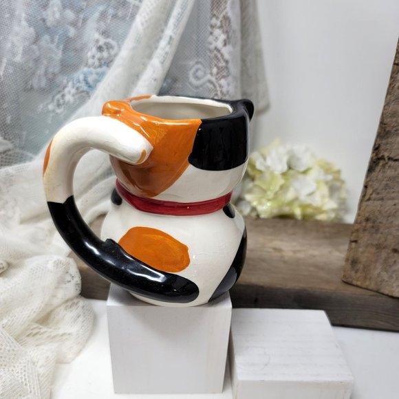 Calaco Cat W/ Hidden Mouse Coffee Tea Mug Pier 1 Imports Ceramic - Picture 4 of 8